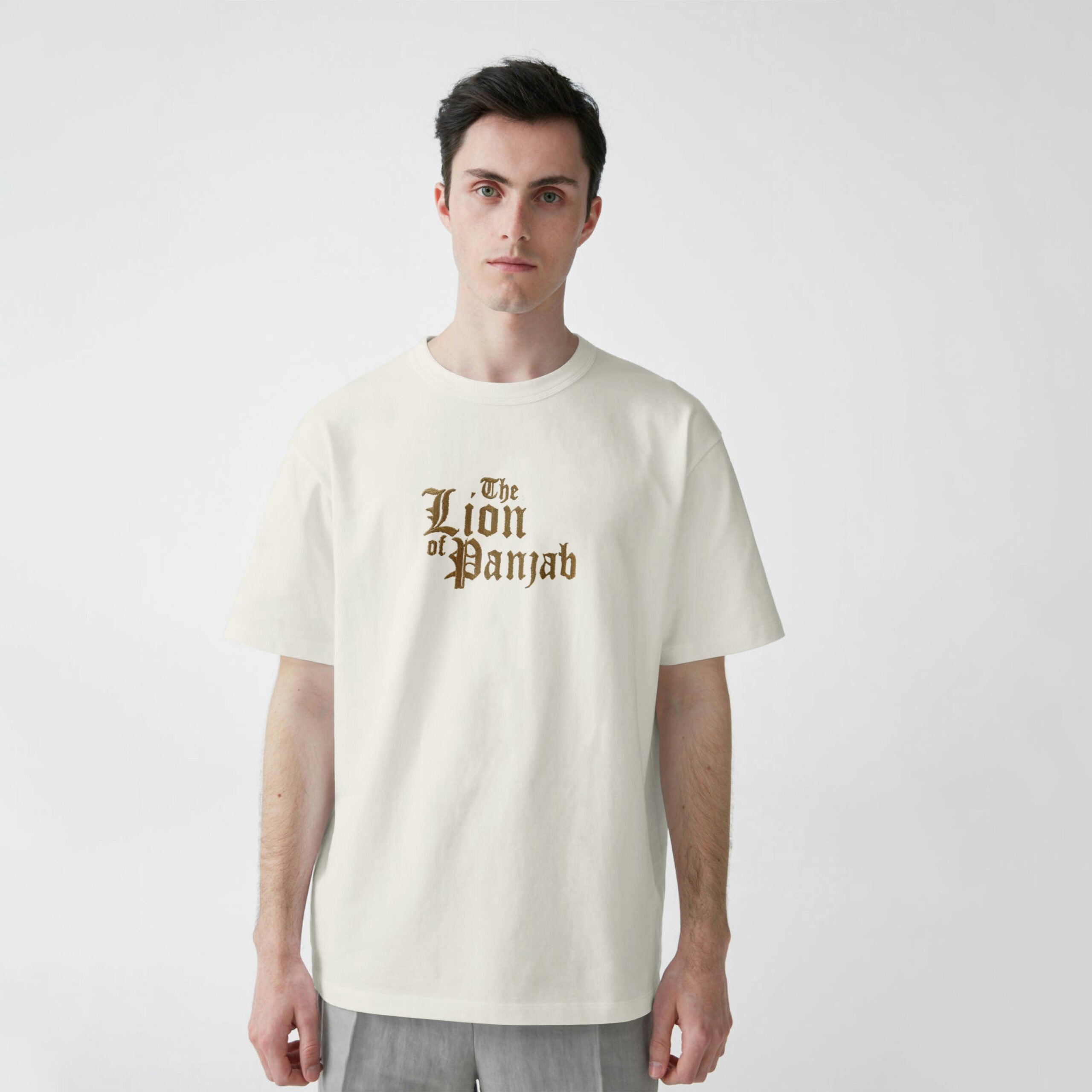 Lion of Punjab Embroidered TShirt