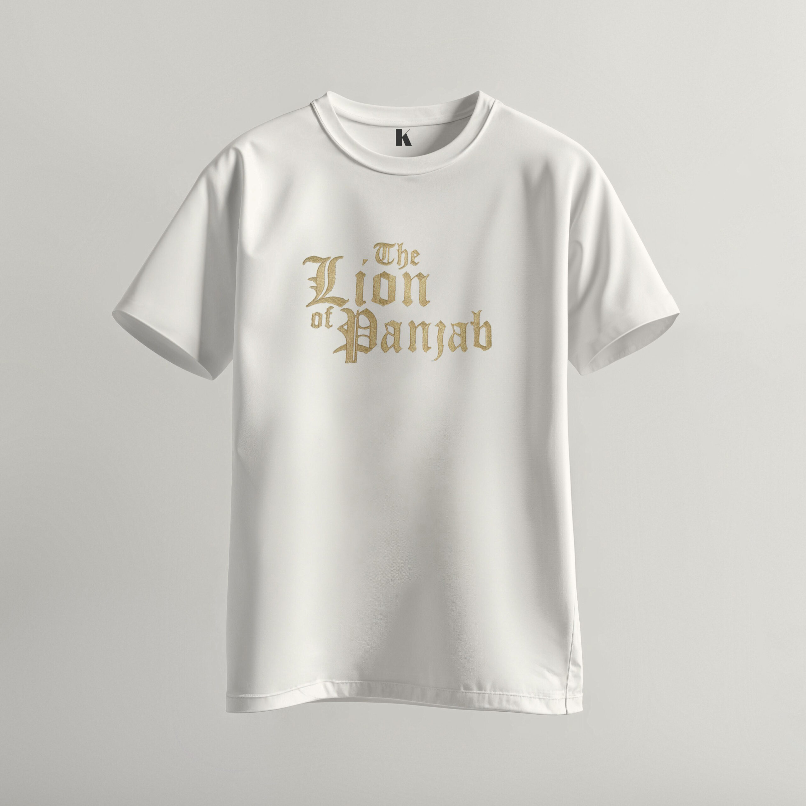 Lion of Punjab Embroidered TShirt - Image 2
