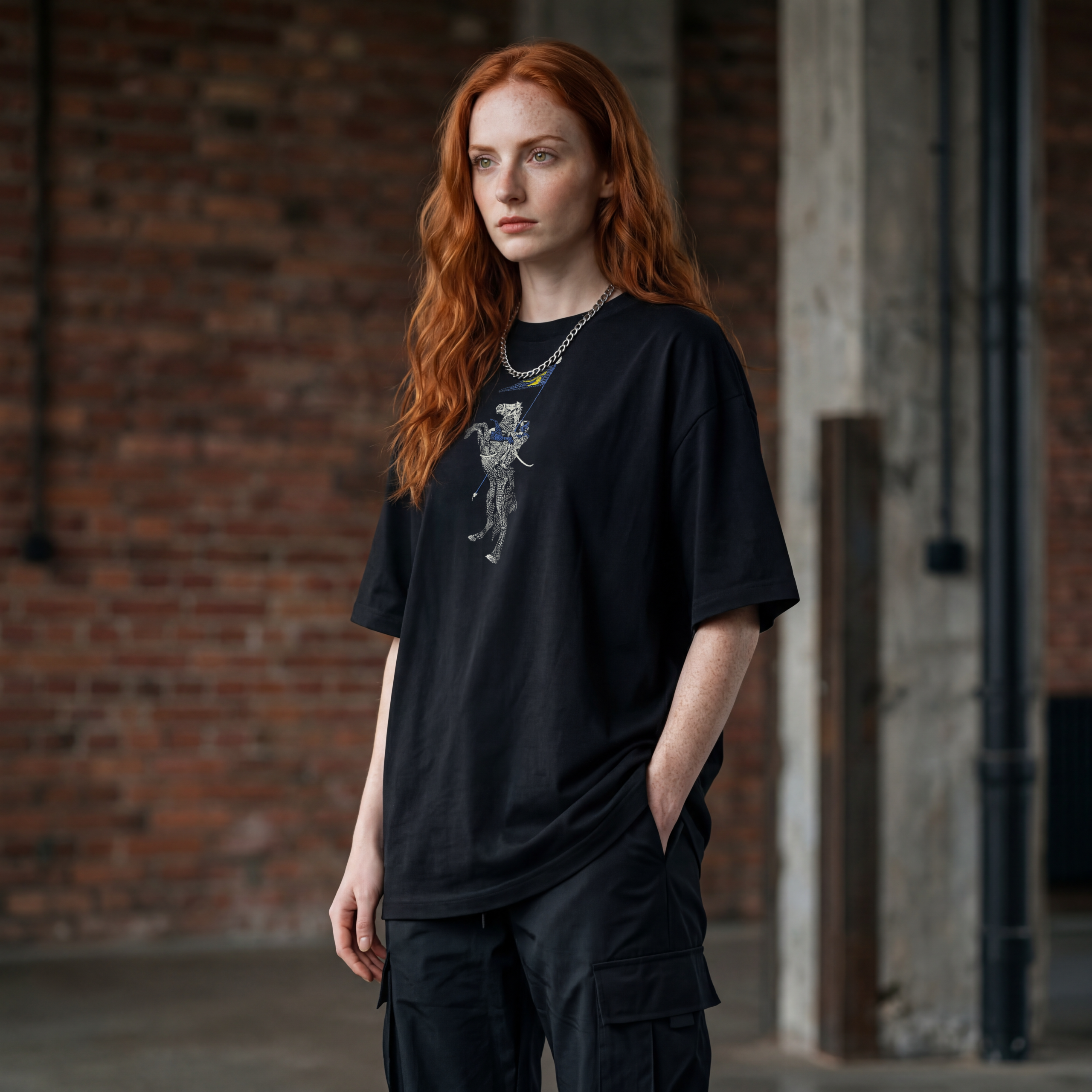 Khalsa Warrior Embroidered TShirt - Image 2